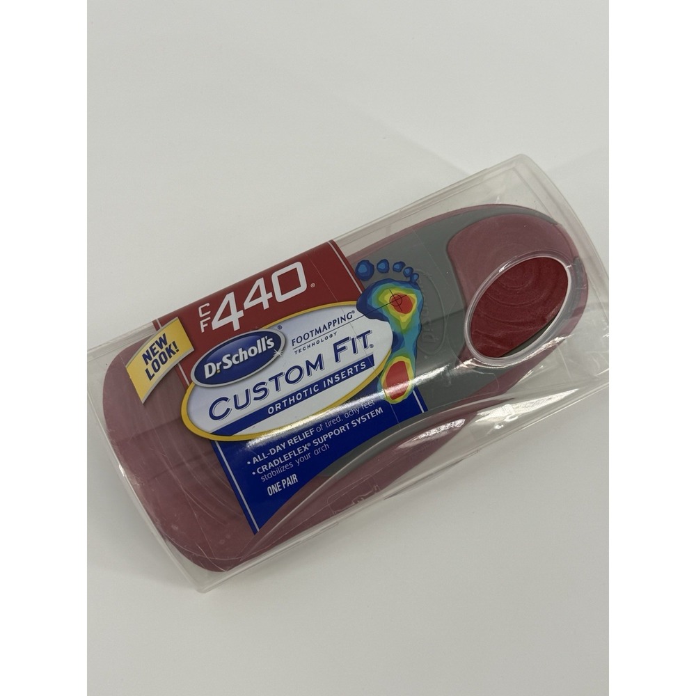 Dr Scholls CF 440 Custom Fit Orthotic Inserts 3/4 Foot Length New
